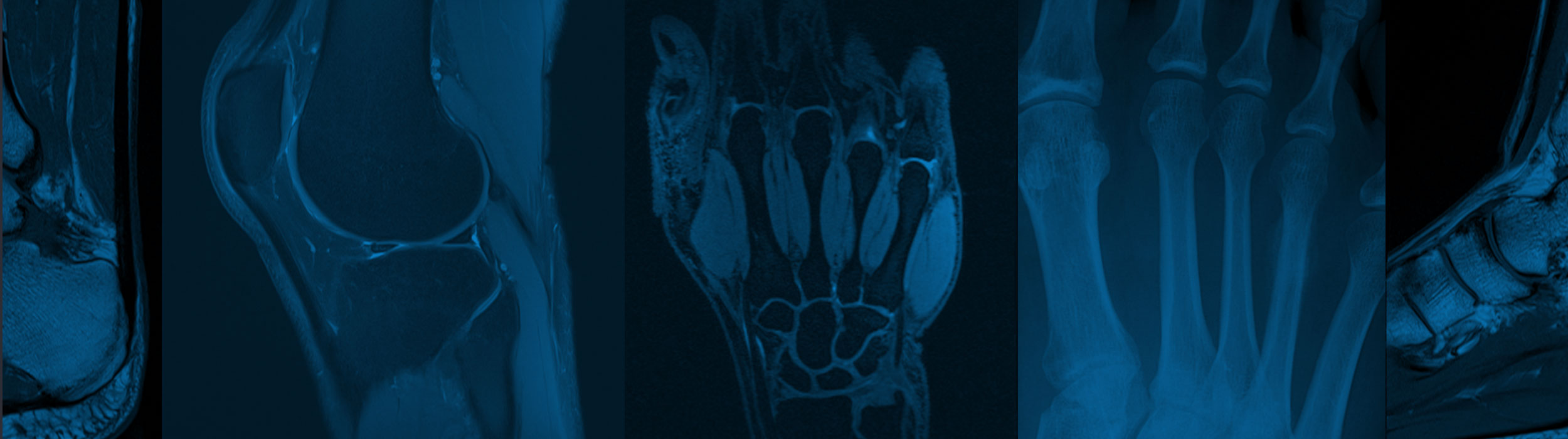 Leeds MSK Radiologists Banner showing X-Rays